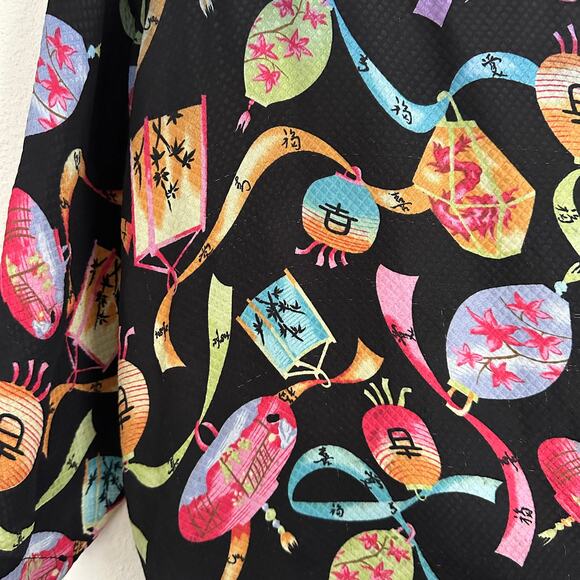 Citron Women's Printed Top Medium Short‎ Sleeve Lightweight Casual Blouse Shirt - Picture 4 of 8